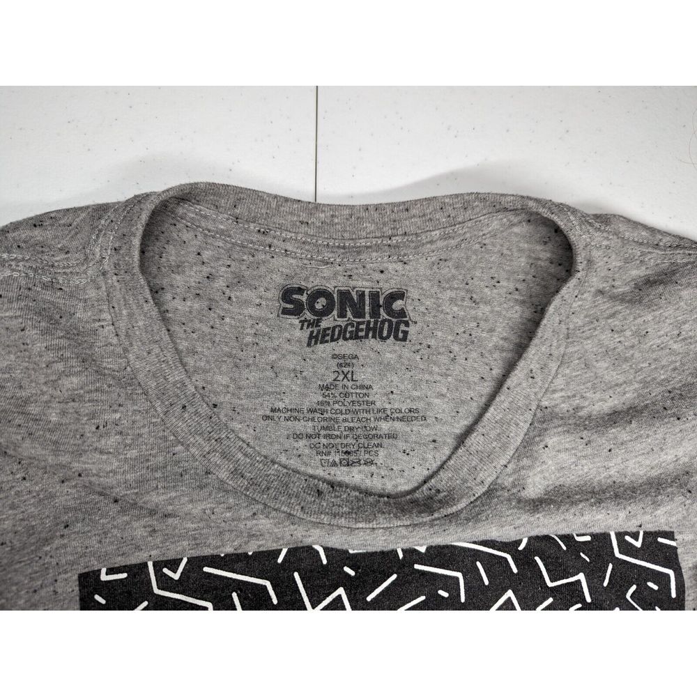 Sonic The Hedgehog Mens T Shirt Size 2XL Sega Genesis Gaming Console Graphic - Picture 4 of 6